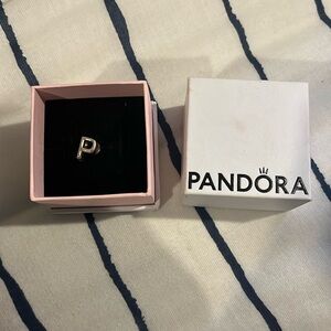 P pandora charm